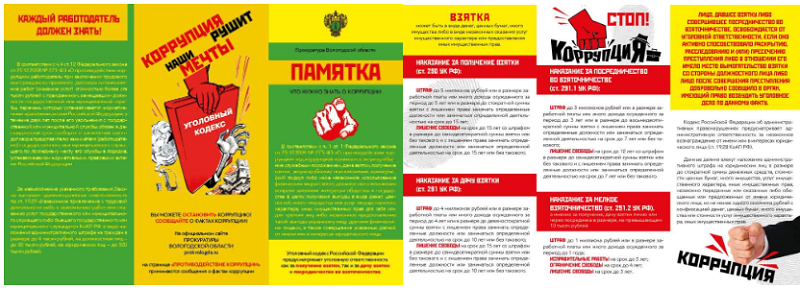 Памятки о противодействии